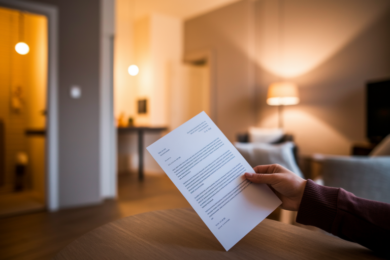 Lettre pour demander l&rsquo;installation d&rsquo;une douche en HLM