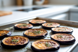 Aubergines rôties au four : Recette facile